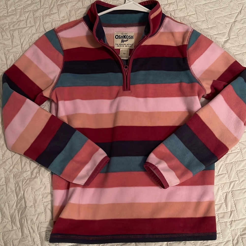 Girls 1/4 zip fleece size 10